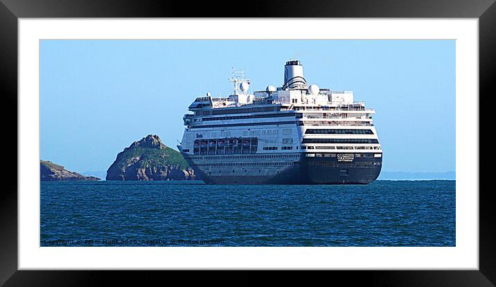 Cruise Ship Volendam Framed Mounted Print by Peter F Hunt