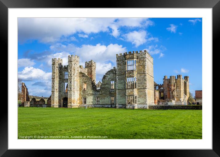 Cowdray House (or Castle) in Midhurst, West Sussex Framed Mounted Print by Graham Prentice