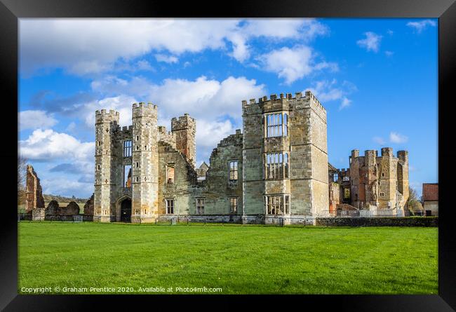 Cowdray House (or Castle) in Midhurst, West Sussex Framed Print by Graham Prentice