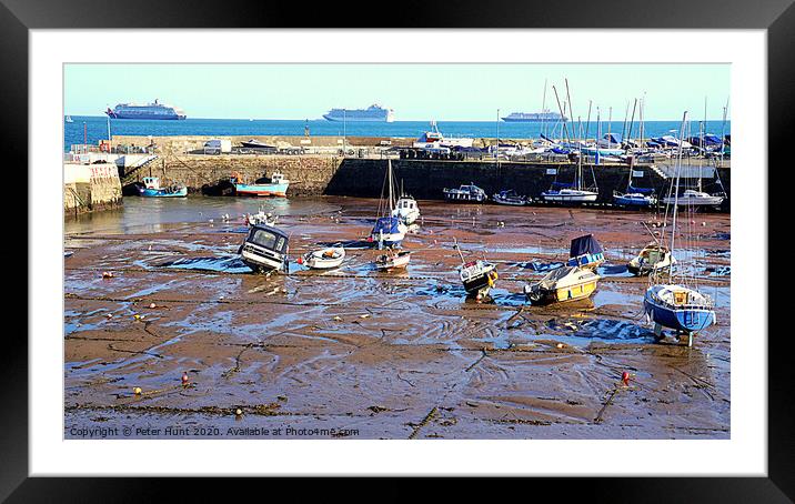 Paignton Harbour Devon  Framed Mounted Print by Peter F Hunt