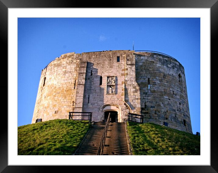 Cliffords Tower Framed Mounted Print by Martin Smith