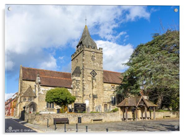 St Mary Magdalene and St Denys Church, Midhurst Acrylic by Graham Prentice