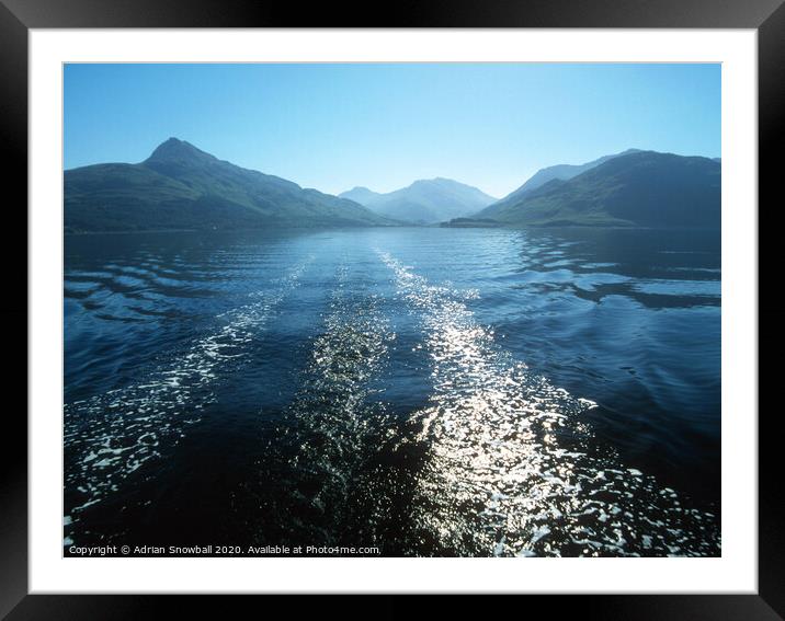 Loch Nevis  Framed Mounted Print by Adrian Snowball