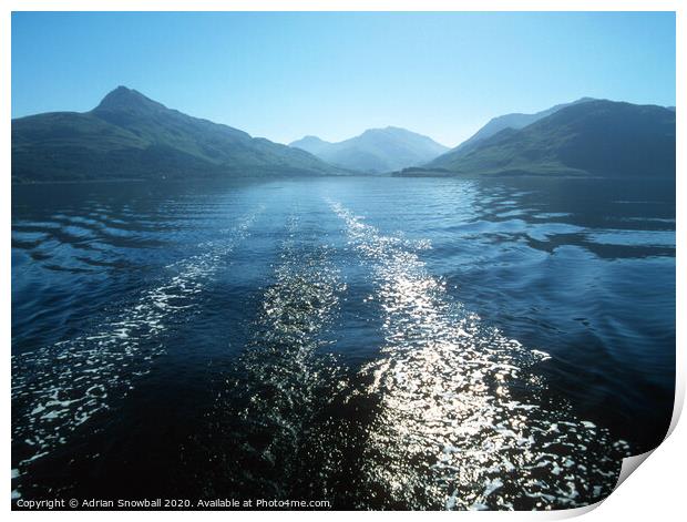 Loch Nevis  Print by Adrian Snowball