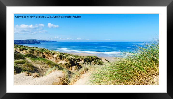 Perranporth Cornwall Framed Mounted Print by Kevin Britland
