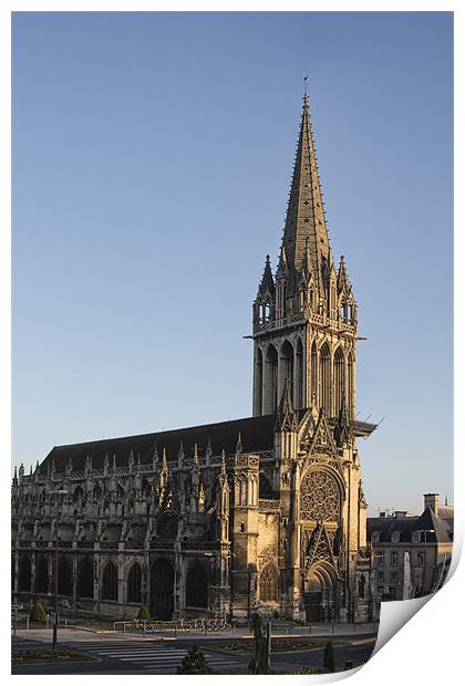 Church of Saint-Pierre, Caen, France Print by Ann Garrett