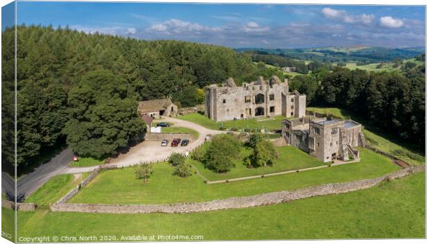 Barden Tower in Wharfdale. Canvas Print by Chris North