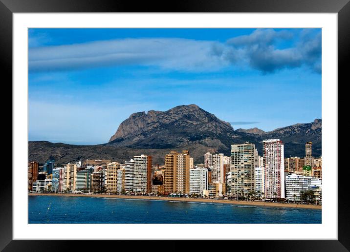 Golden Hour at Levante Beach Framed Mounted Print by Andy Evans Photos