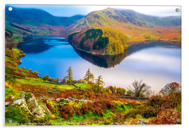 Early morning, Haweswater Acrylic by geoff shoults