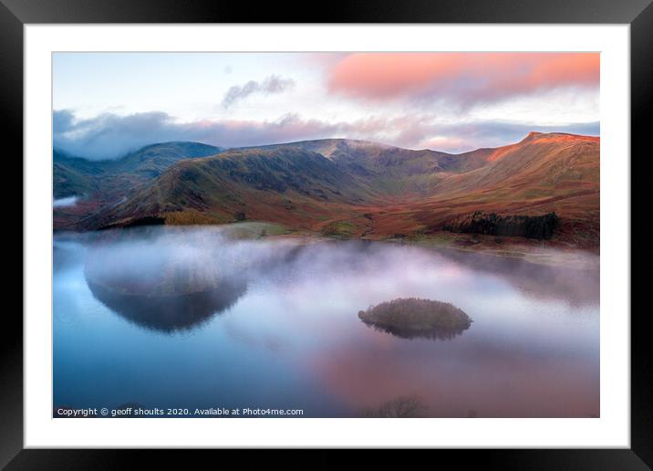 Haweswater sunrise Framed Mounted Print by geoff shoults