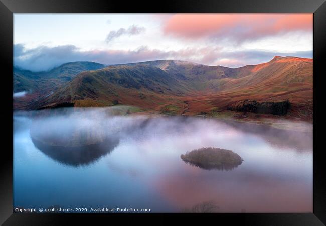 Haweswater sunrise Framed Print by geoff shoults