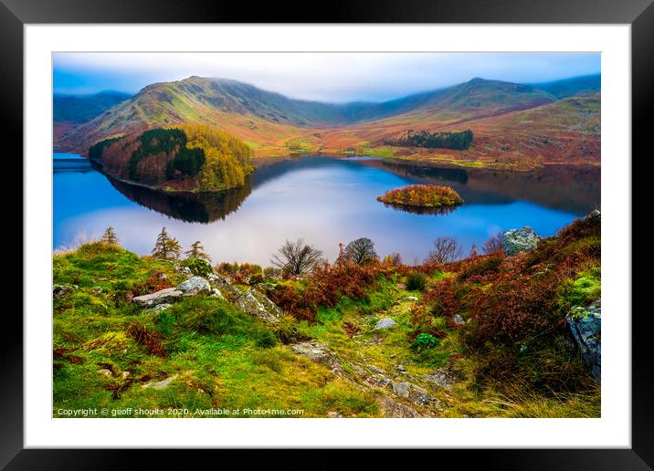 Haweswater Framed Mounted Print by geoff shoults
