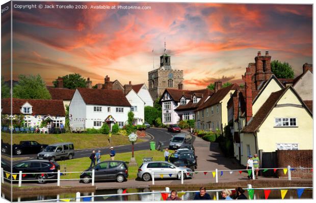 The Church at Finchingfield Essex Canvas Print by Jack Torcello