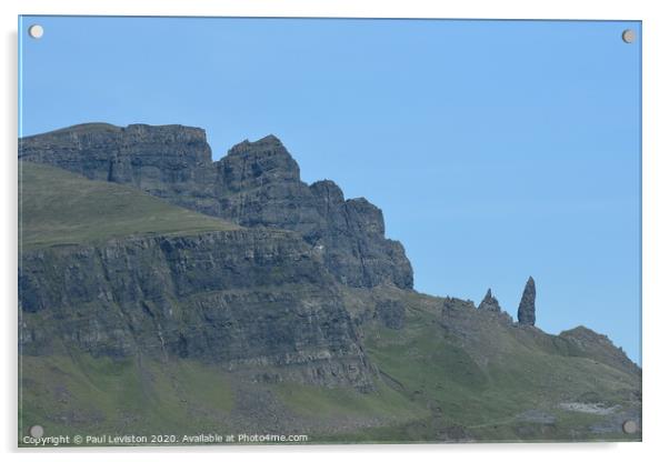 Old Man of Storr Acrylic by Paul Leviston