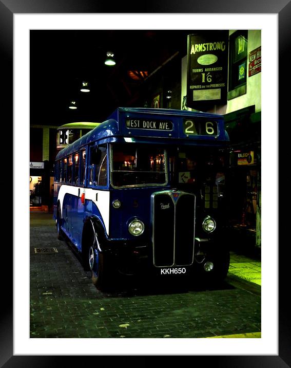 Old city bus Framed Mounted Print by Martin Smith