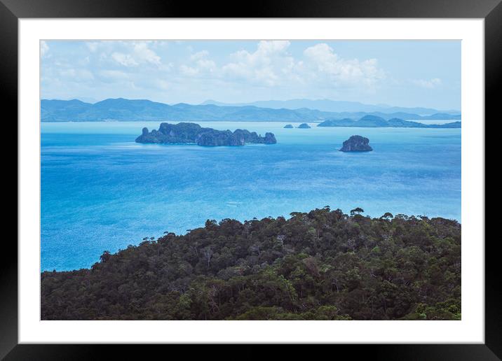 Reaching the Beach Framed Mounted Print by David Bokuchava