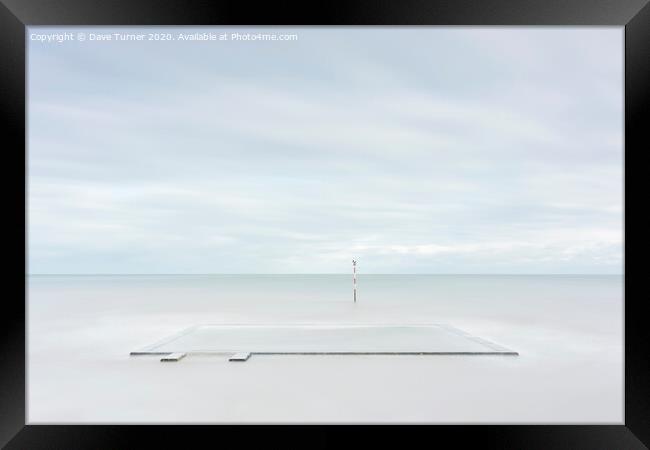 Sea Swimming Pool, Broadstairs Framed Print by Dave Turner
