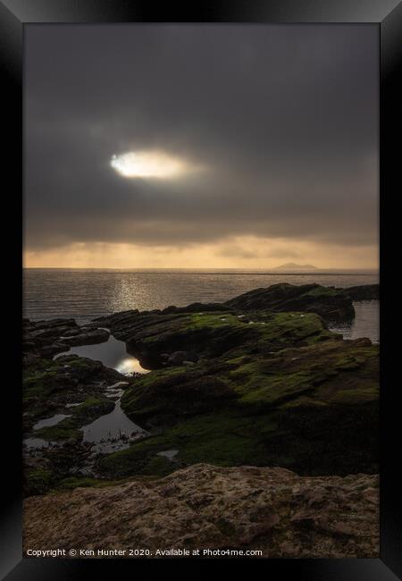 Sunspot on the Coast Framed Print by Ken Hunter
