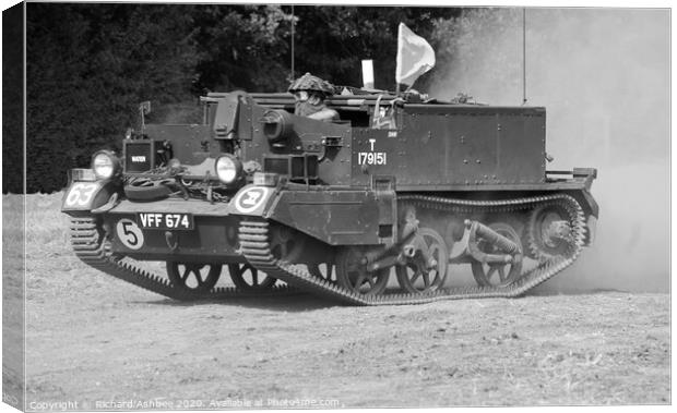 WW2 British Bren carrier Canvas Print by Richard Ashbee