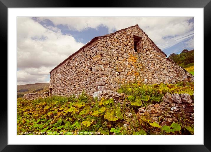 Yorkshire Stone Barn, Yorkshire Dales Framed Mounted Print by Martyn Arnold