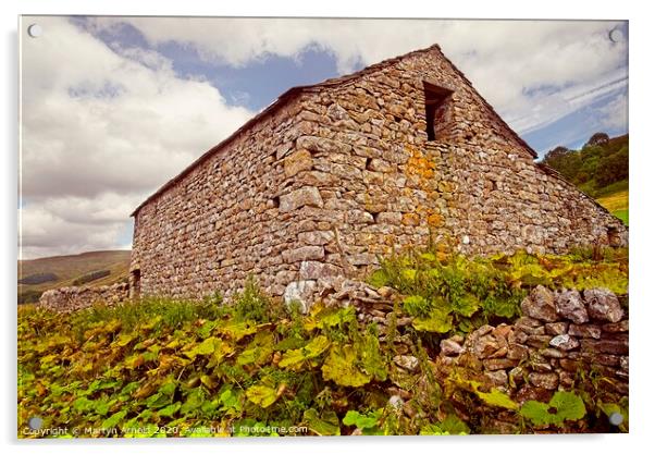 Yorkshire Stone Barn, Yorkshire Dales Acrylic by Martyn Arnold