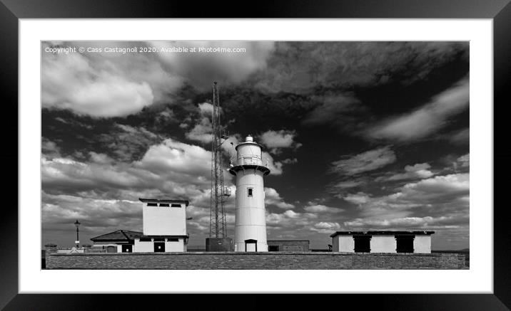 The Heugh Lighthouse - Hartlepool Framed Mounted Print by Cass Castagnoli
