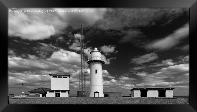 The Heugh Lighthouse - Hartlepool Framed Print by Cass Castagnoli