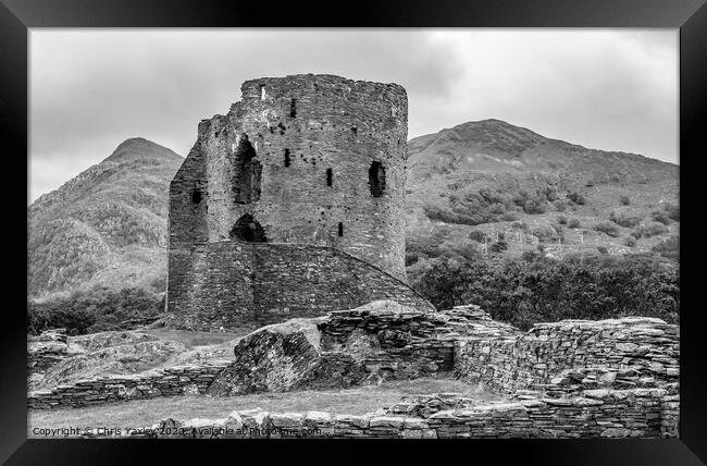 Dolbadarn Castle, Llanberis, North Wales Framed Print by Chris Yaxley