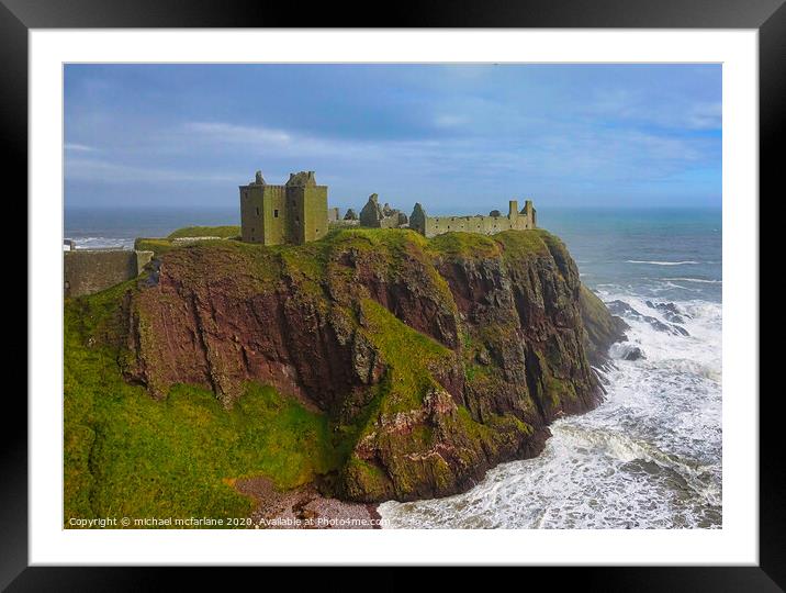 Dunnottar Castle Framed Mounted Print by michael mcfarlane