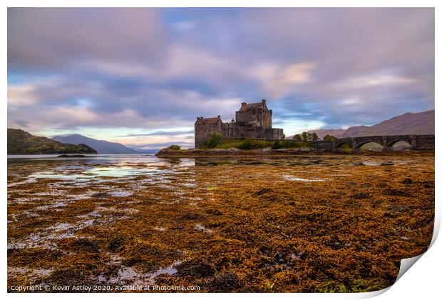 Scottish Highlands, Eilean Donan Castle Print by KJArt 