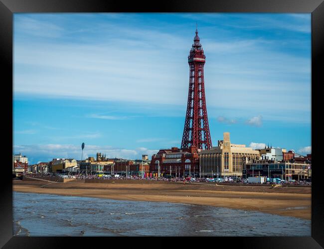 Blackpool Tower from the pier Framed Print by Wendy Williams CPAGB