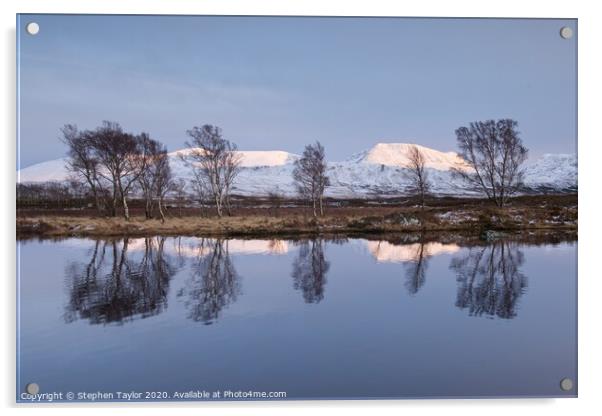 Loch Ba Acrylic by Stephen Taylor