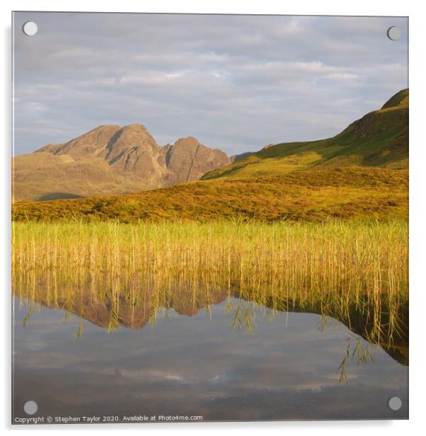 Blaven reflected Acrylic by Stephen Taylor