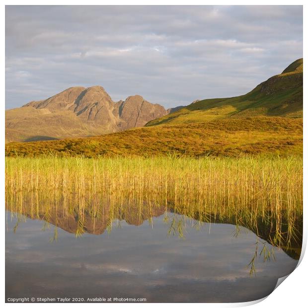 Blaven reflected Print by Stephen Taylor