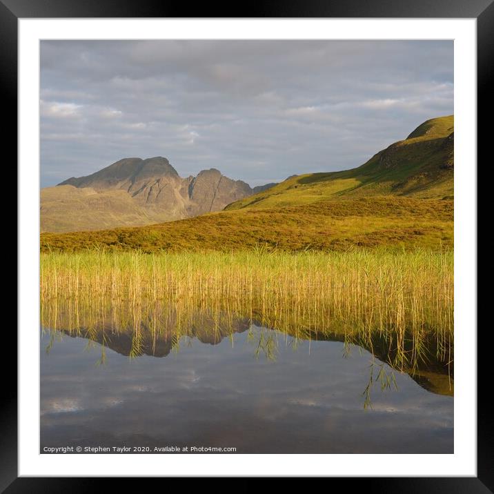 Loch Cill Chriosd Framed Mounted Print by Stephen Taylor