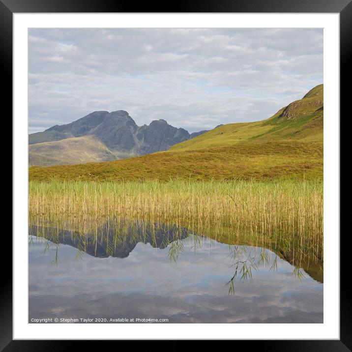 Blaven Framed Mounted Print by Stephen Taylor