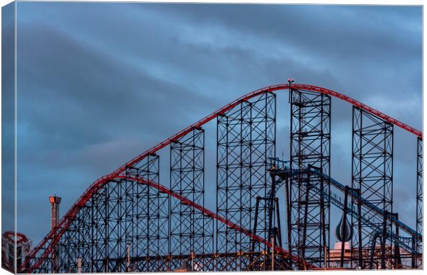 The Big One, Blackpool Canvas Print by Wendy Williams CPAGB