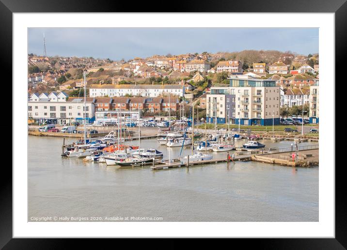 Newhaven Port Framed Mounted Print by Holly Burgess