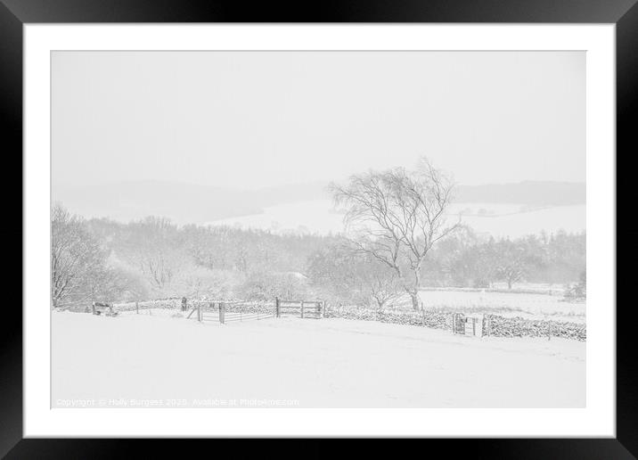 Winter's Embrace at Bradgate Park Framed Mounted Print by Holly Burgess