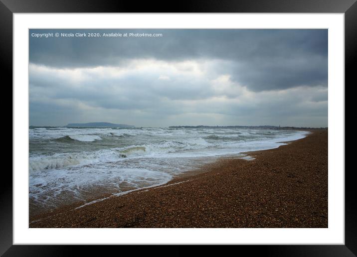 New Year Storm Framed Mounted Print by Nicola Clark