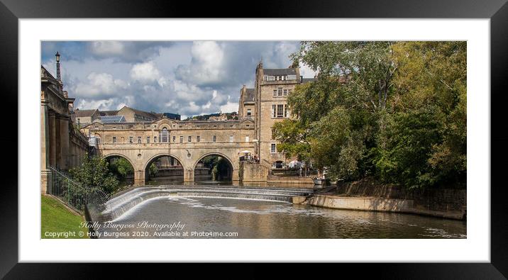 Pulteney Bridge, Bath  Framed Mounted Print by Holly Burgess
