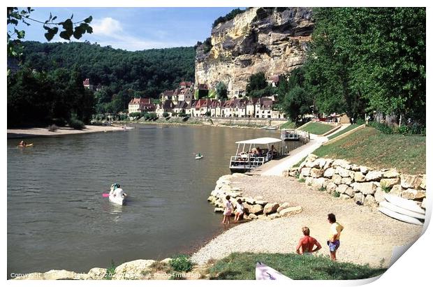 Enjoying the River Dordogne Print by David Mather