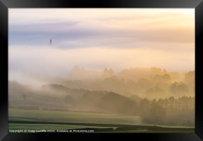 Misty Morning, Barrow Bridge, Bolton Framed Print by Craig Cunliffe