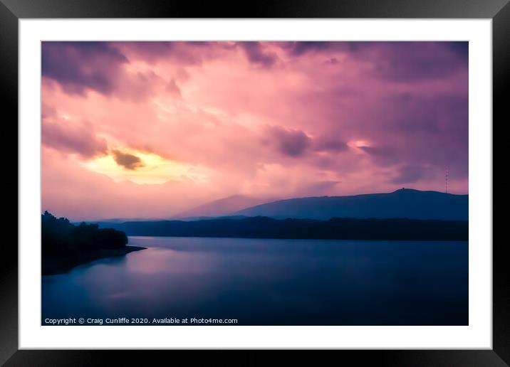 Post Storm colors, Rivington.  Framed Mounted Print by Craig Cunliffe
