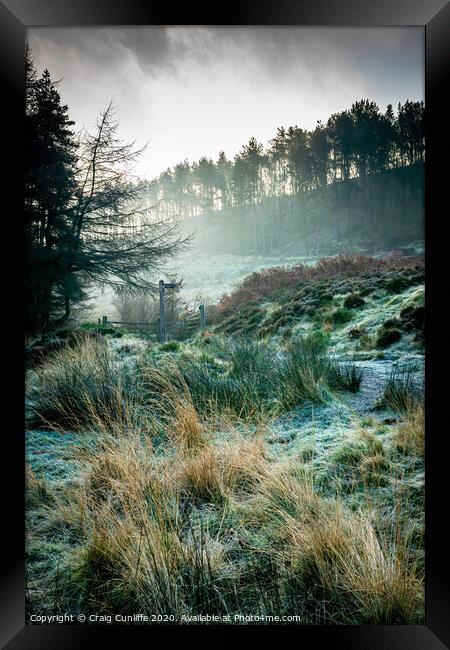 Frosty woodland morning.  Framed Print by Craig Cunliffe