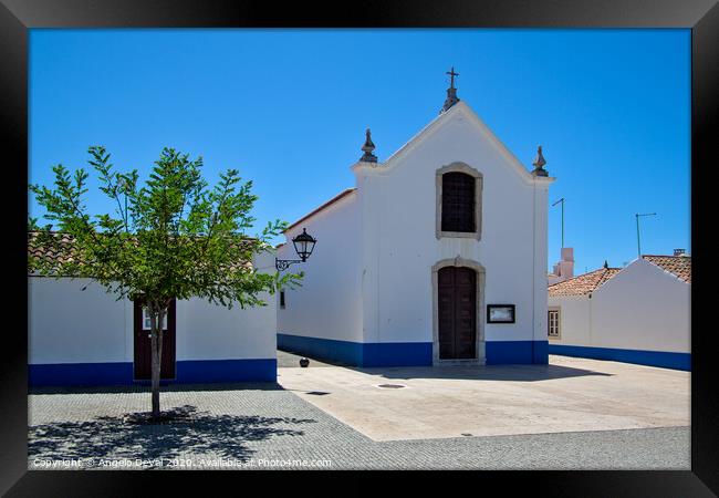 Church of Porto Covo Framed Print by Angelo DeVal