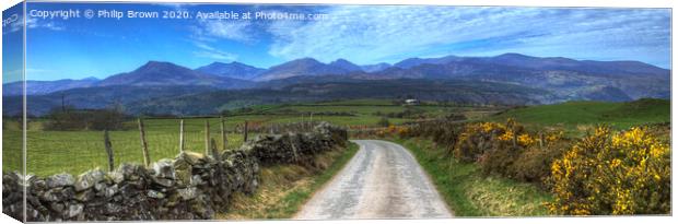 Road to Paradise - Panorama - Colour Version Canvas Print by Philip Brown