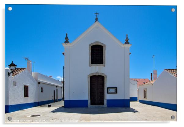 Church of Porto Covo 2 Acrylic by Angelo DeVal