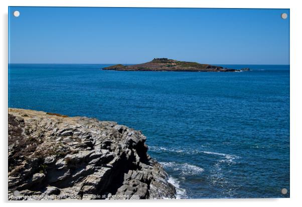 Pessegueiro Island and Sunny Day Acrylic by Angelo DeVal