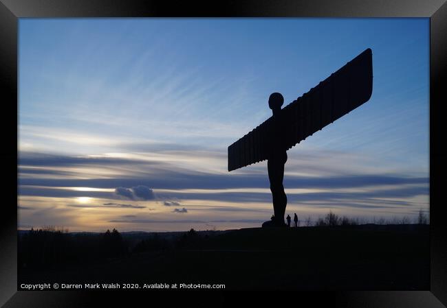 Angel of the North 1 Framed Print by Darren Mark Walsh